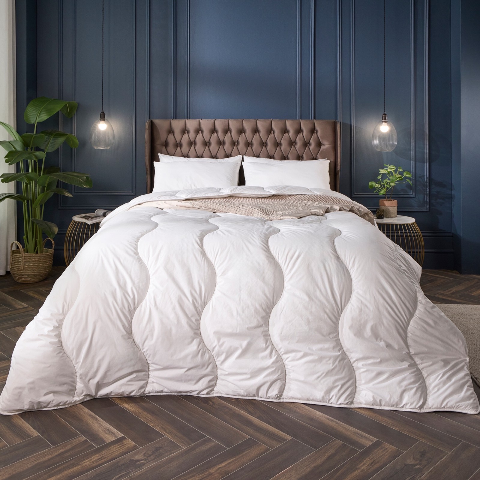 Snuggledown Unisex White Indulgent Cotton 13.5 Tog Duvet Duvet - Image 2