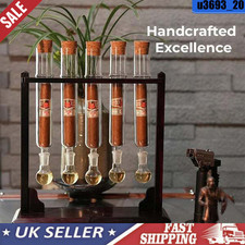 Cigar Humidor Aroma Diffuser with Wood Stand & Glass Tube Set Flavor Infuser UK