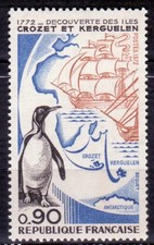 Timbre - FRANCE - Iles Crozet et Kerguelen - 1972 - Neuf ** - YT1704