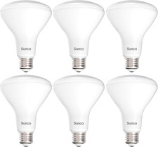 Sunco 6 Pack BR30 Light Bulb LED Recessed Can Light Bulbs, Indoor Flood Light Bu