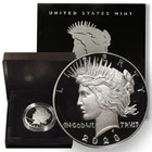 2023-S Morgan & Peace Silver $1 Dollar Coins Proof with Boxes & COAS