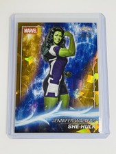 2025 Topps Chrome Marvel Studios Sapphire She-Hulk Jennifer Walters Gold /50!