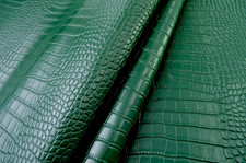 Alligator Skin PU Leather Fabric Faux Leather Crocodile Leather Upholstery by 5