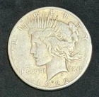 1922-S Peace Dollar $1 - 90% Silver , No Reserve #636