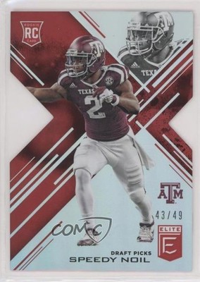 2017 Panini Elite Draft Picks Status Red Die-Cut 43/49 Speedy Noil #195 9pd