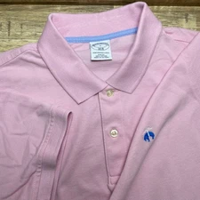Brooks Brothers 1818 Performance Slim Polo Shirt Pink Blue Golden Fleece Men L