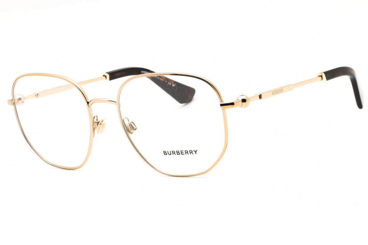 NEW Burberry BE1385 1109 Light Gold 55mm Eyeglasses