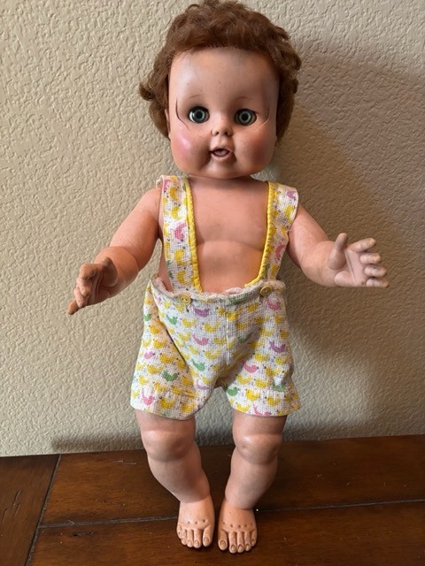 *Needs Repair* Vtg 1950s American Character I Love Lucy LITTLE RICKY DOLL 20"