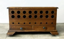 Wood General Store Lead Shot Dispenser Cabinet - Vintage Primitive Reproduction