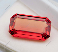 29 Ct Flawless Natural SPINEL Red Excellent Emerald Cut Certified Loose Gemstone