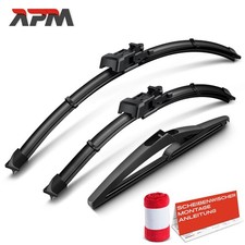 3x Scheibenwischer Wischerblatt Vorne Hinten 600/350/250 für Fiat 500 312 334