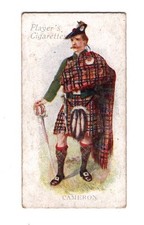 Scottish Highland Clans cigarette card 1907 #08 Cameron