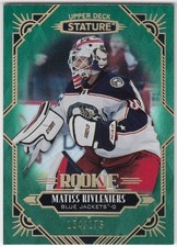 2020-21 Upper Deck Stature Rookie Green MATISS KIVLENIEKS 146 154/175 Jackets RC