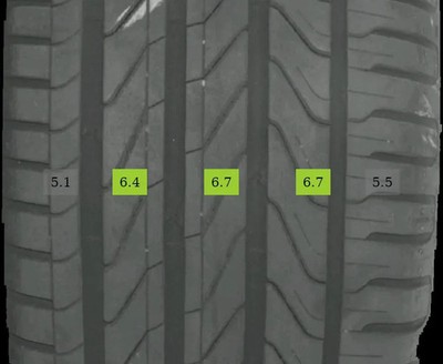 1x Sommerreifen 205/45 R18 90V Continental UltraContact 0524 6mm