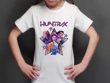 Kpop Demon Hunters Huntrix Iron-on Heat Transfer, DIY on Kids Tshirt,Rumi,Zoey