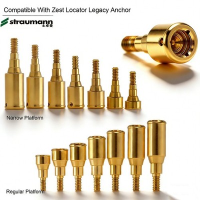 Dental Ti abutment compatible Zest locator Anchor for STRAUMANN B0ne Level NC/RC