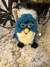 RARE VTG 1999 Gen 4 Dragon Tiger Electronics Furby Teal Blue Cream Untested