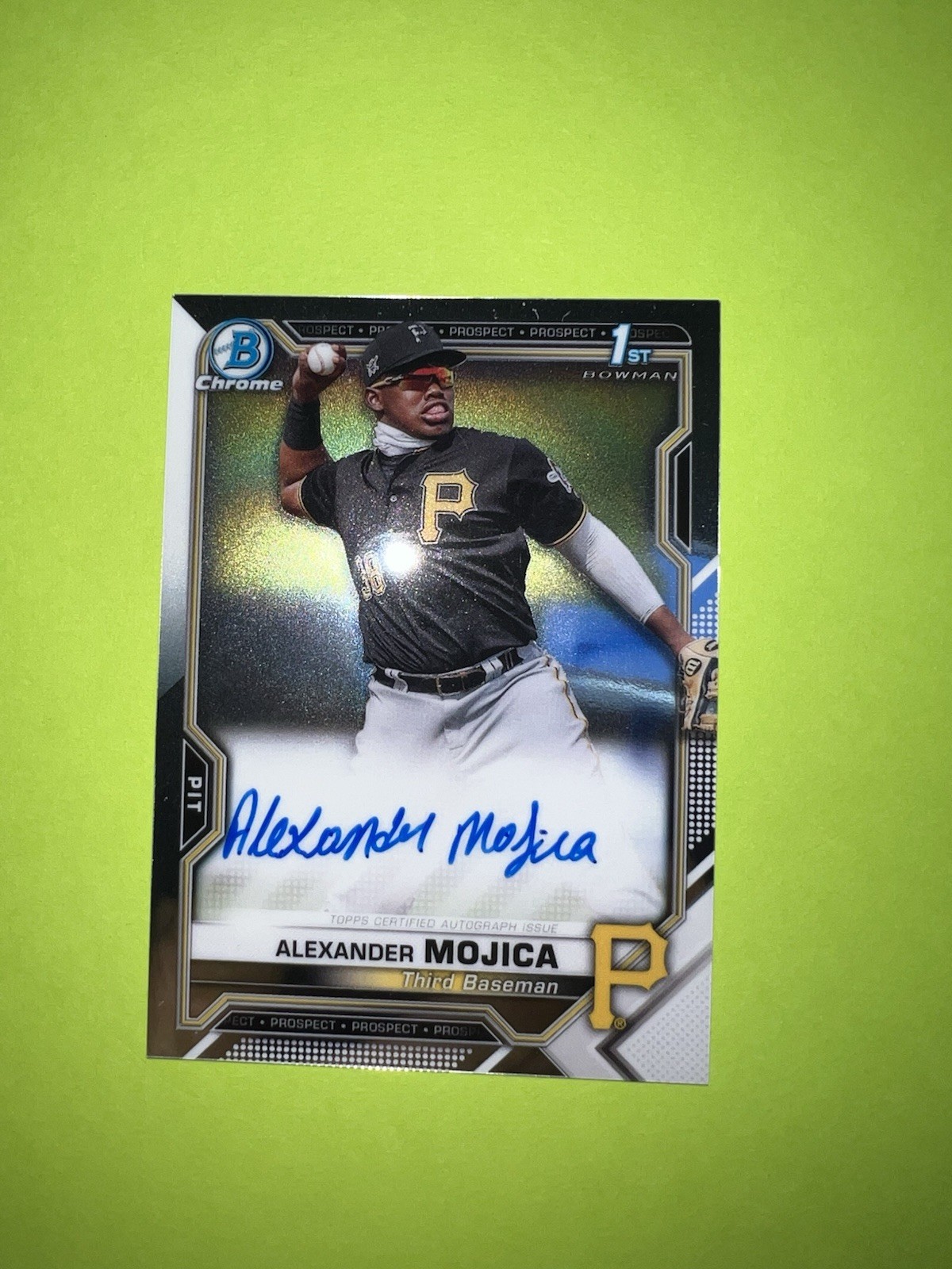 ALEXANDER MOJICA 2021 BOWMAN CHROME 1ST RC AUTO #CPA-AM