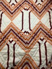 Vintage David and Dash King Comforter Bedspread 70s Orange Chevron Miami