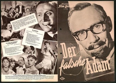 Filmprogramm IFB Nr. 2796, Der falsche Adam, Rudolf Platte, Oskar Sima, Doris K 