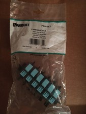 Panduit FAP6WAQDSCZ 12 PORT SC T0 SC panel Mount Pass Through Connecter LOT OF 3