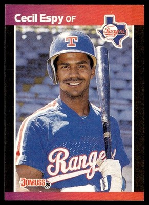 1989 Donruss Cecil Espy Texas Rangers #292