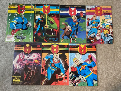 Miracleman #2 3 4 5 6 7 8 (1985 Series) Alan Moore Eclipse Comics LOT RUN