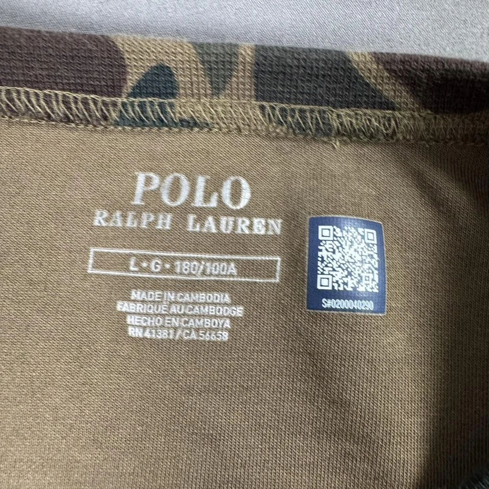 Polo Ralph Lauren Sudadera Para Hombres Grande Camuflada Cuello Redondo Pullover Bordado Poni Foto 3 de 4