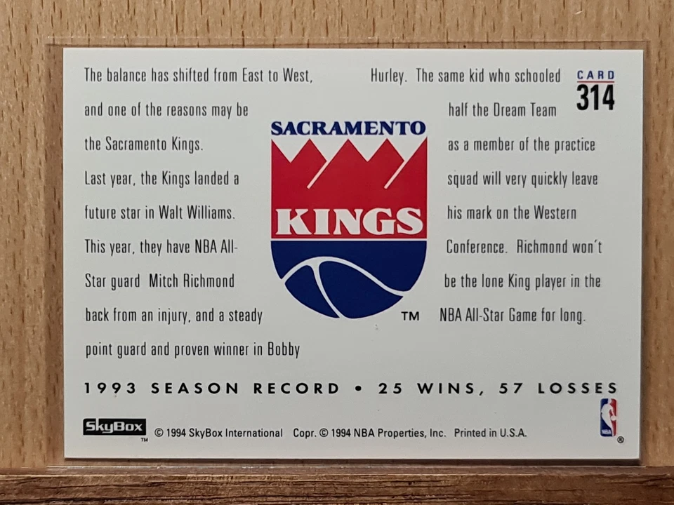 Bobby Hurley / Mitch Richmond #314 1993-94 Premium Changing Faces Kings L0133A Foto 2 de 2