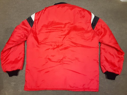 Chaqueta acolchada de nailon parches motociclista corredor Le Mans Corp. años 70 de colección XL? - Imagen 2 de 17