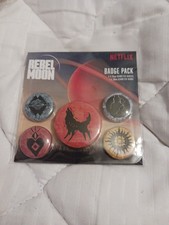 Rebel Moon 5 Piece Badge Set Unopened