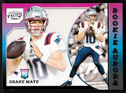 2024 encore football Drake Maye Rookie Aurora #1