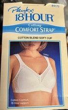Vintage Playtex 18 Hour Comfort Strap Wirefree Bra 4170 White 36 B Rare NOS