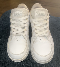 adidas Grand Court 2.0 White Low Top Lace-Up Kids Youth Sneakers size 6 FY9504
