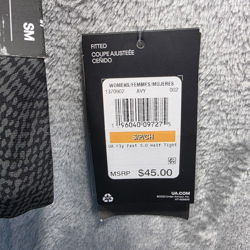 Under Armour Shorts Womens Small Black UA Fly Fast 3.0 High Rise Half Tight New - Picture 5 of 13