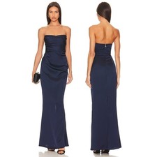 Nookie Emelie Maxi Gown Satin Formal Gala Party Cocktail Prom Evening Wedding XS
