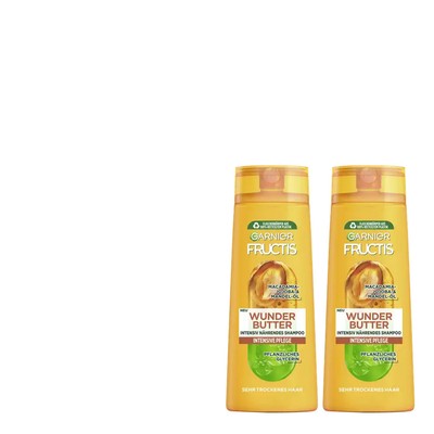 2x250ml Garnier Fructis Wunder Butter Shampoo nährend & pflegend trockenes Haar