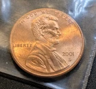 2001-D Lincoln Memorial Cent — photo from another recent sale