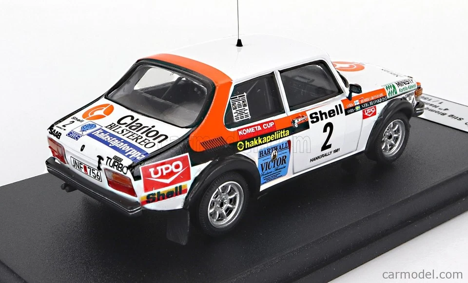 wonderful resin-modelcar 1/43 Saab 99 TURBO #2 4TH HANIKKIRALI 1981 BLOMQVIST - Image 2 of 4