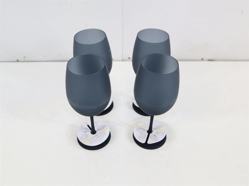 Brunner Satin Weinglas 4er Set 600ml schwarz Camping Kunststoff - Bild 3 von 3