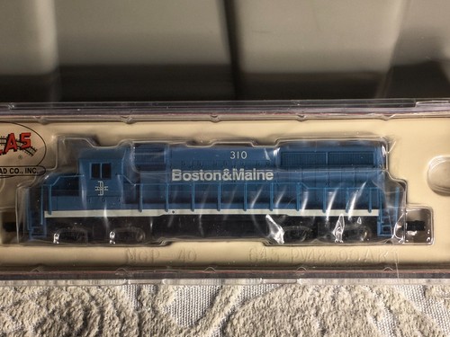 DCC Atlas N 48604 gp-40-2 Boston & Maryland 310 Diesel Loco raro estuche sin abrir | Condition: New