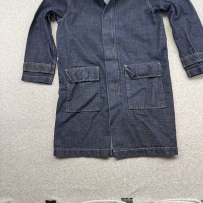 POLO JEANS RALPH LAUREN 90s Denim Duster Trench Chore Coat L