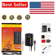 Digital Reptile Heat Mat - 8x12 Inch Thermostat with Temperature Control 16W