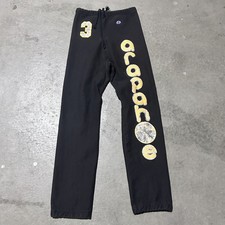 VTG 80s Champion Reverse Weave Distressed Warmup Sweatpants M black Made in USA