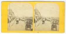G2702~ FRANCE – Paris Bercy Street & Stores & Carts c.1860s Stereoview
