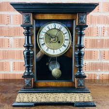 Antique Victorian American Mantel Clock Alarm Striking 8 Day by Jerome New Haven