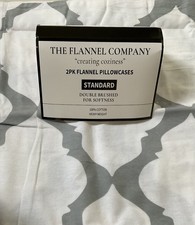 The Flannel Company STANDARD Flannel Pillowcases Set Of 2 QUATREFOIL 20x30 New