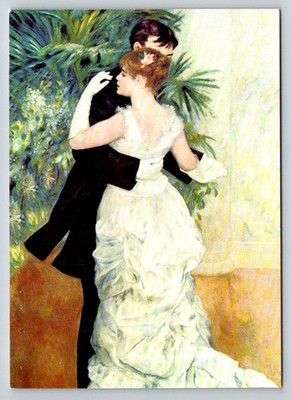Auguste Renoir Dance in the City 1883 Art Postcard Tushita Impressionist Couple