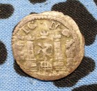 Medieval Silver 17mm Coin, Castle & Lion, Chur Bracteate? Knut Eriksson? — photo 3