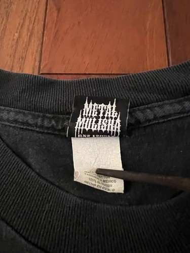 Metal Mulisha T-Shirt Black Skull Graphic Biker MMA VTG Y2K Cotton | Large - Picture 5 of 12